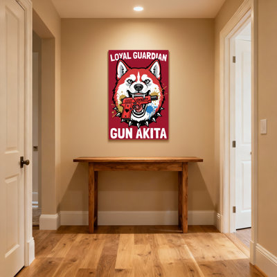 Animaux avec chien pistolet Akita Guardian Loyal