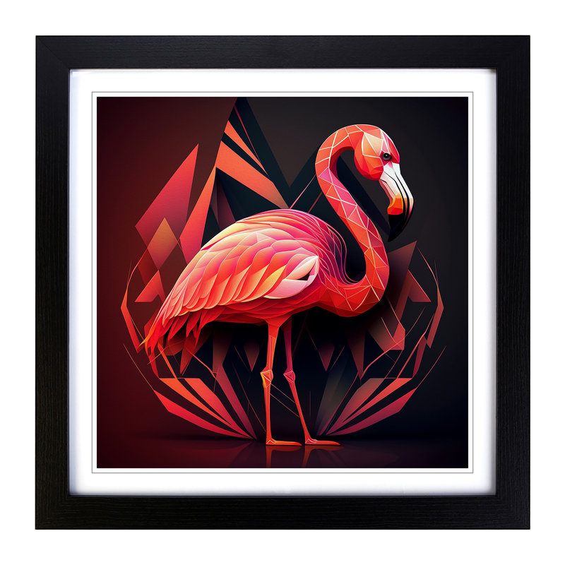 Single Picture Frame Print on Wood, Black