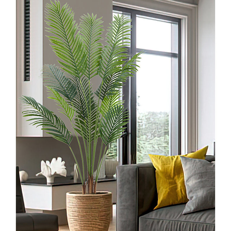 Palmier artificiel pour la décoration intérieure et extérieure, H 62,99 po x l 5,9 po x P 5,9 po