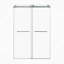 48 po x 76 po, porte de douche coulissante double sans cadre, porte de douche double, verre trempé de 3/8 po (10 mm), acier inoxydable