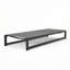 Chaise longue d'extérieur avec structure en aluminium durable réglable à 5 niveaux et filet en polyester enduit de PVC-1350627267