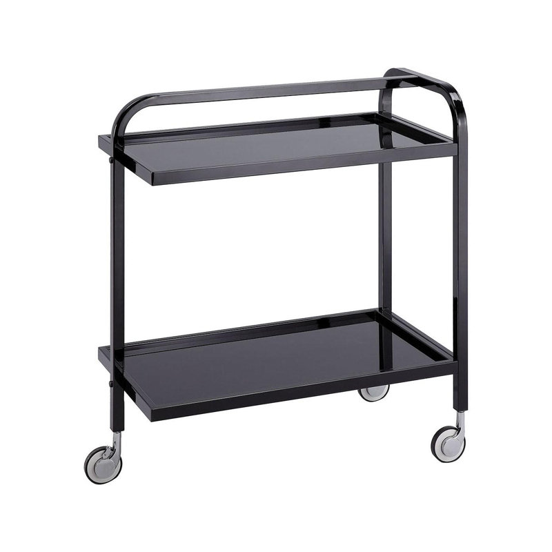 Melina Wood Bar Cart, White