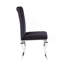 Ensemble de 2 chaises d'appoint en tissu et en acier inoxydable