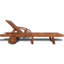 Cherita 200cm Long Reclining Acacia Single Chaise-92466988