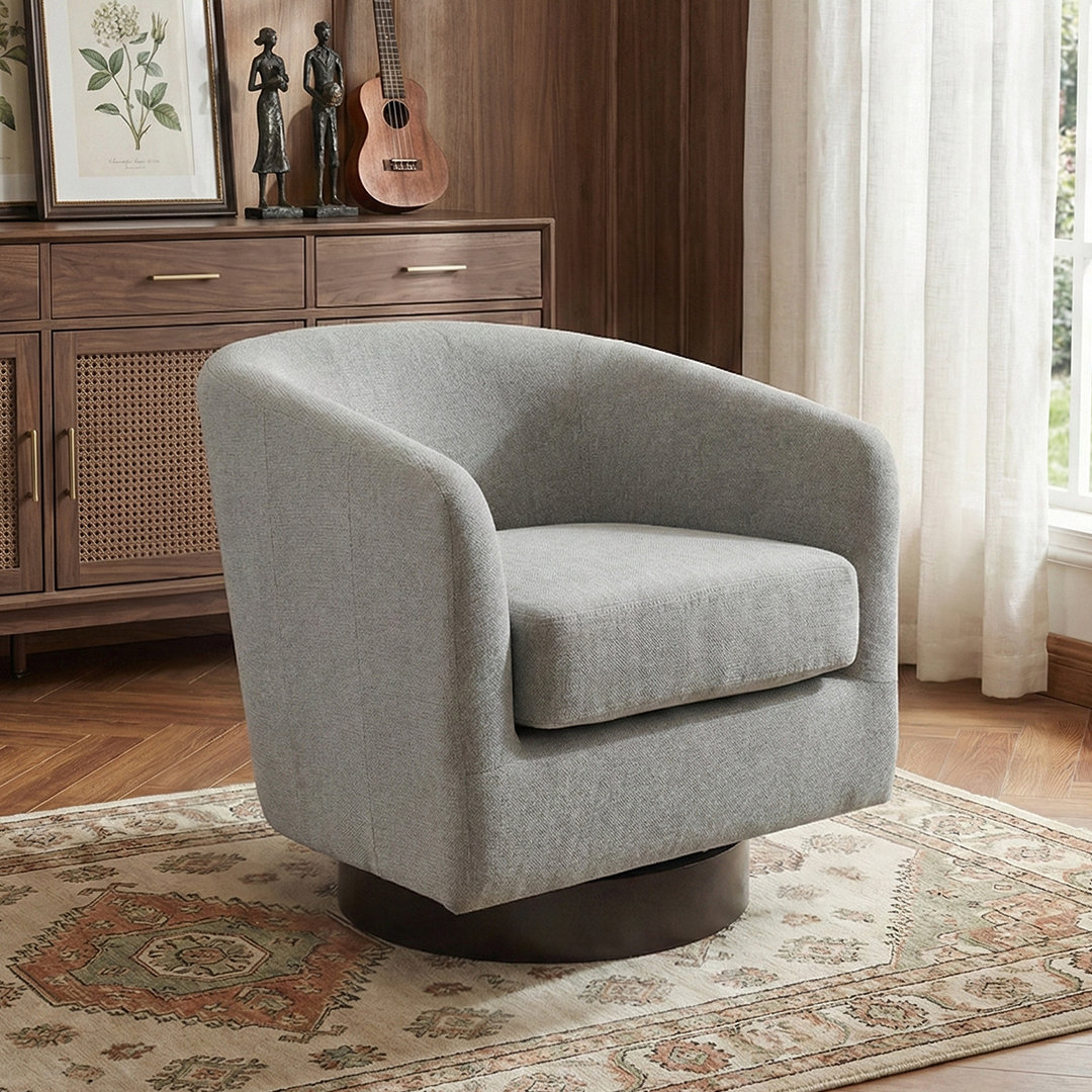 Upholstered Swivel Armchair