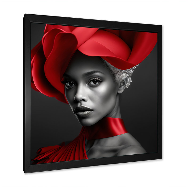 Impression sur toile, Impression noire sur toile encadrée, H 30 po x l 30 po x P 1 po