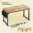 Home Office Computer Desk With LED Lights For Small Spaces, Study Writing Desk With Storage Bag And Headphone Hook-1753726530-1753726552