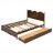 Queen Size Platform Bed With With 2 Big Drawers-107287789