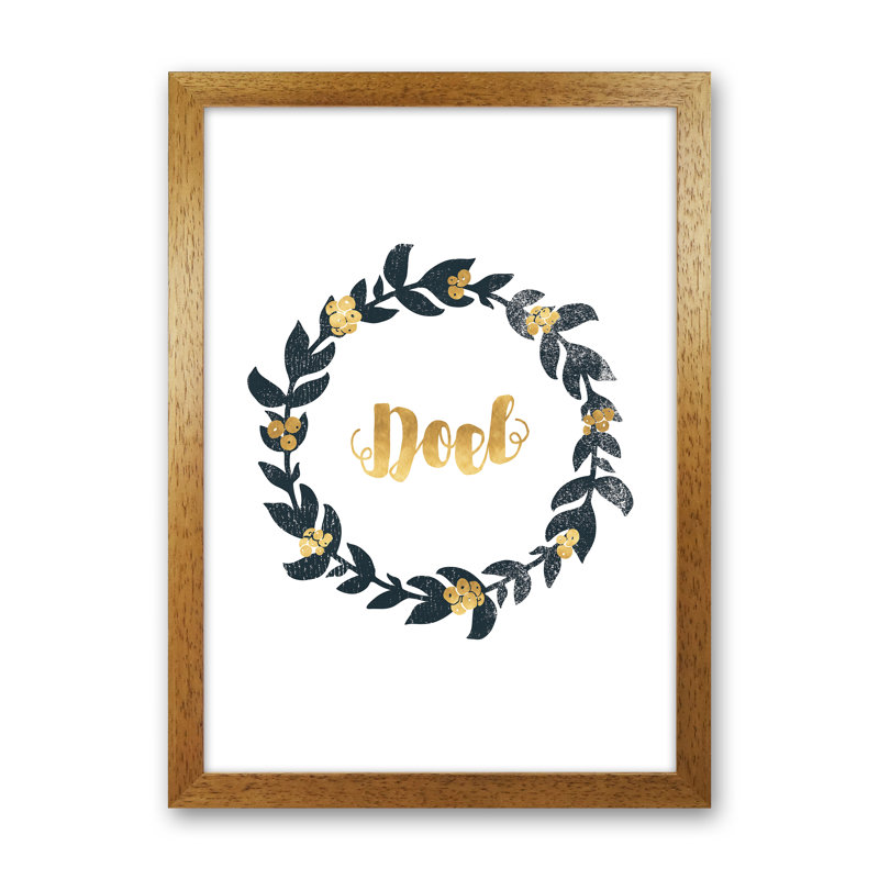 Noel No 2 - Print, Brown Framed, 88cm H x 64cm W x 3cm D
