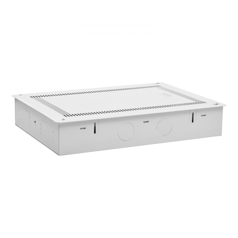 Enceinte média structurée pour téléviseur encastré 9 po avec couvercle, H 20,91 po x l 15,08 po x P 3,74 po