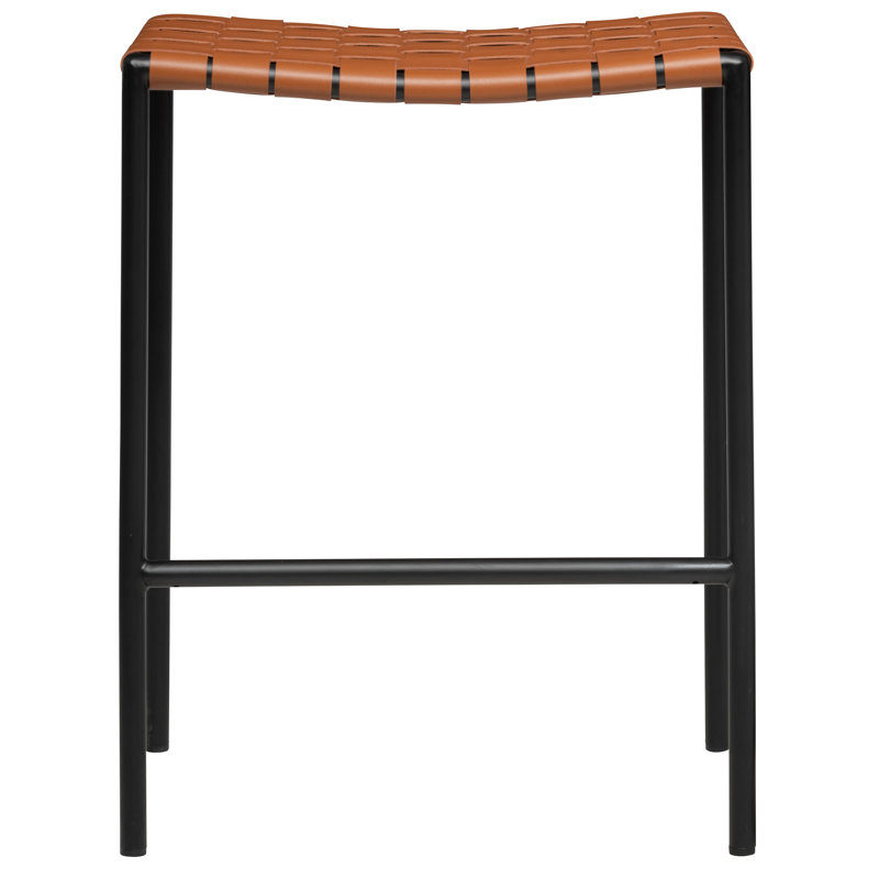 Tabouret de bar et de comptoir Laimonas, Tabouret de comptoir (siège d'une hauteur de 26 p, Cognac