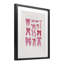 «Simple Red and Pink Bows», reproduction encadrée sous verre, conception de Krissy Mast-1280846106-1280846108