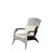 Patio Chair With Grey Cushions, Spacious And Comfortable Outdoor Seating Cushioned Chair, Wide For Added Comfort-801001847