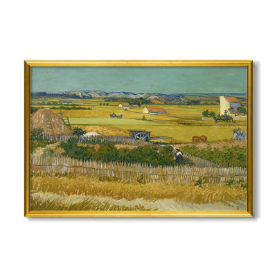 The Harvest, 1888-Vincent van Gogh-Custom Framed Canvas