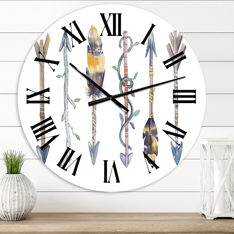 Horloge murale bohème et éclectique, Petit