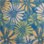 Tapis d'intérieur / extérieur à motif floral bleu Danecia