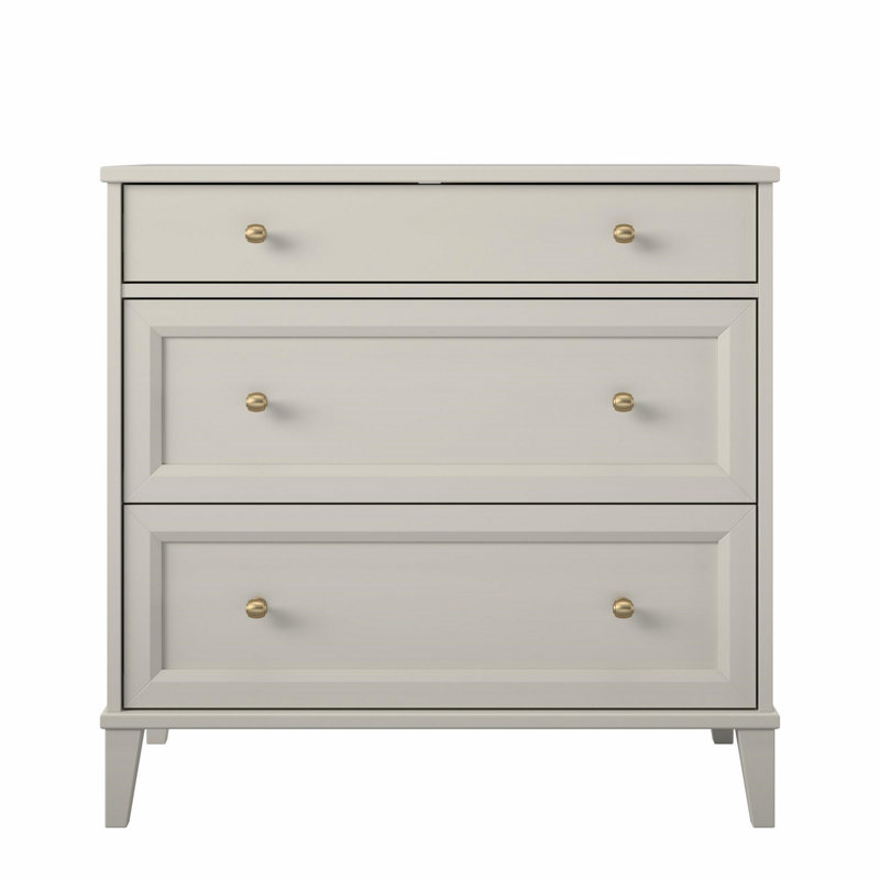 Commode 2 tiroirs avec bureau coulissant