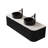 Floating Vanities With Curved Storage, Ceramic Sinks, Modern Style