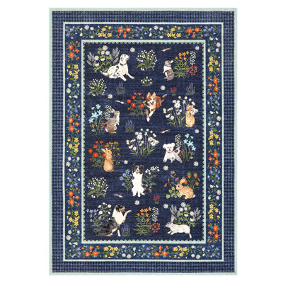 Tapis lavable à la machine Whimsical