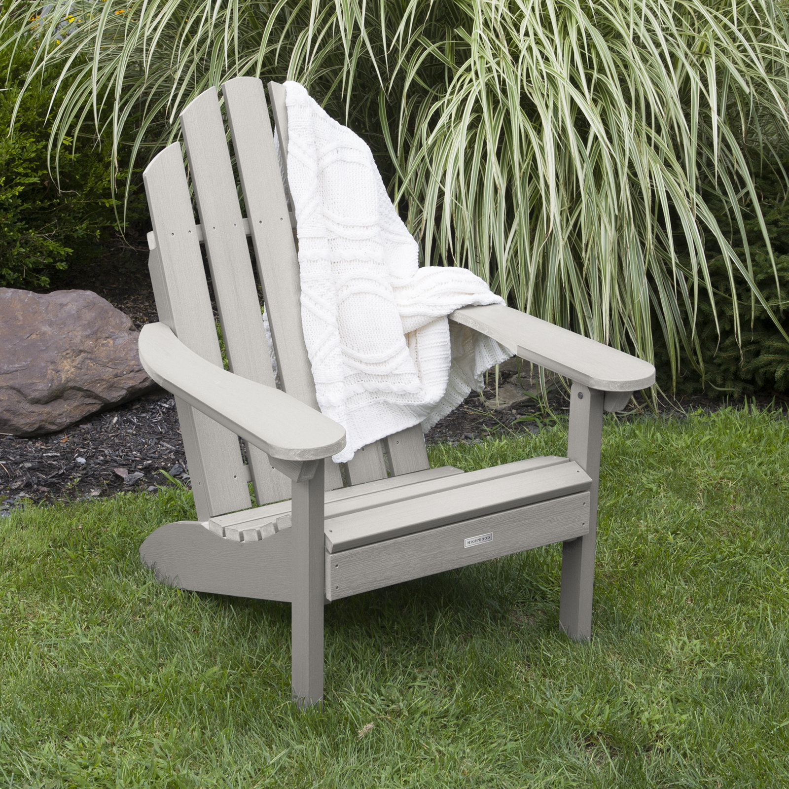 Leis Outdoor Adirondack Chair, Harbor Gray