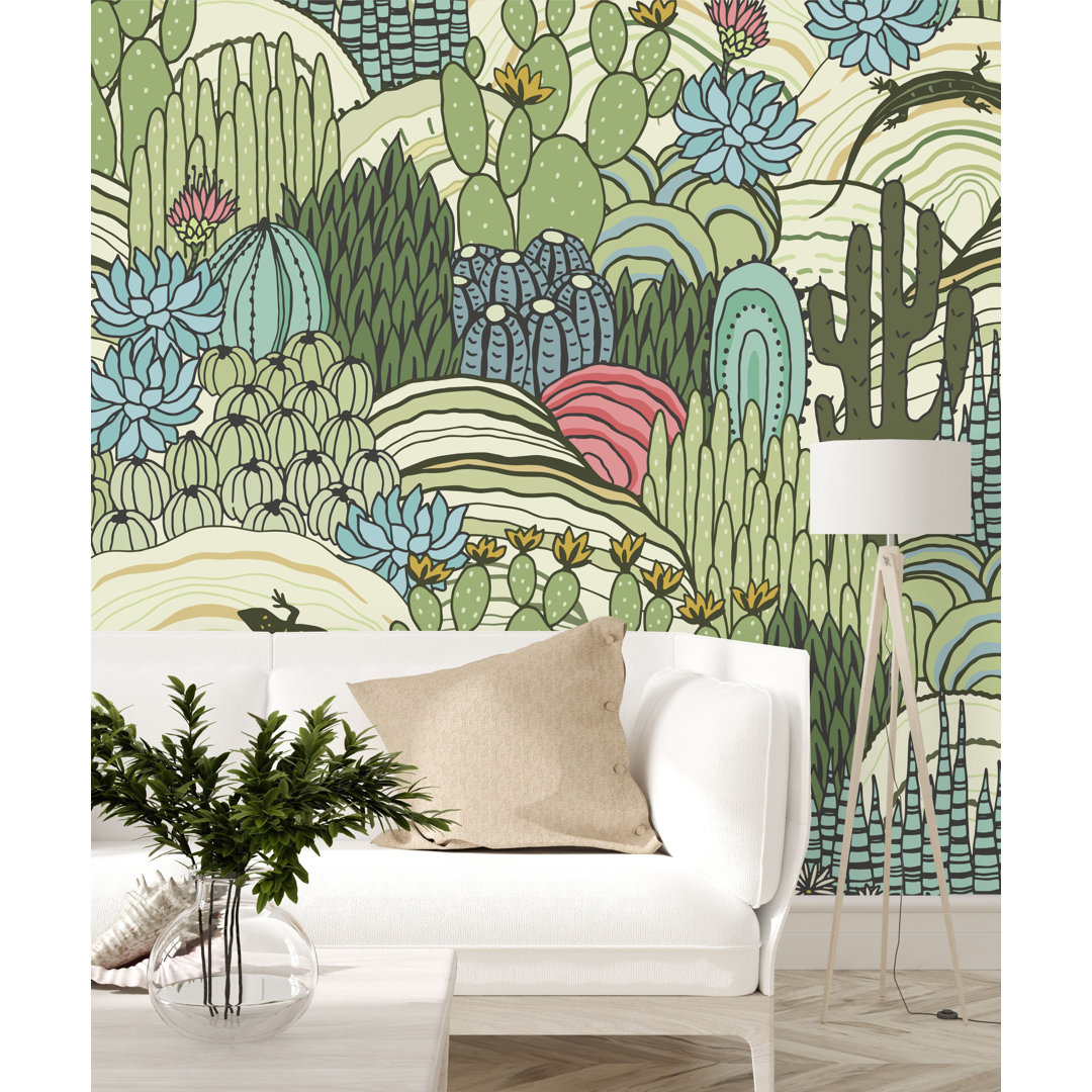 Floral Wall Mural Bungalow Rose