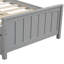 Lit plateforme simple avec lit gigogne, gris - bois massif pour un repos confortable et une bonne nuit de sommeil-1905797526