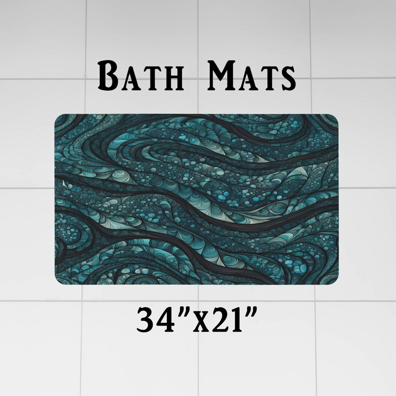 Antwyne Abstract Shower Curtain, 70" H x 93" W