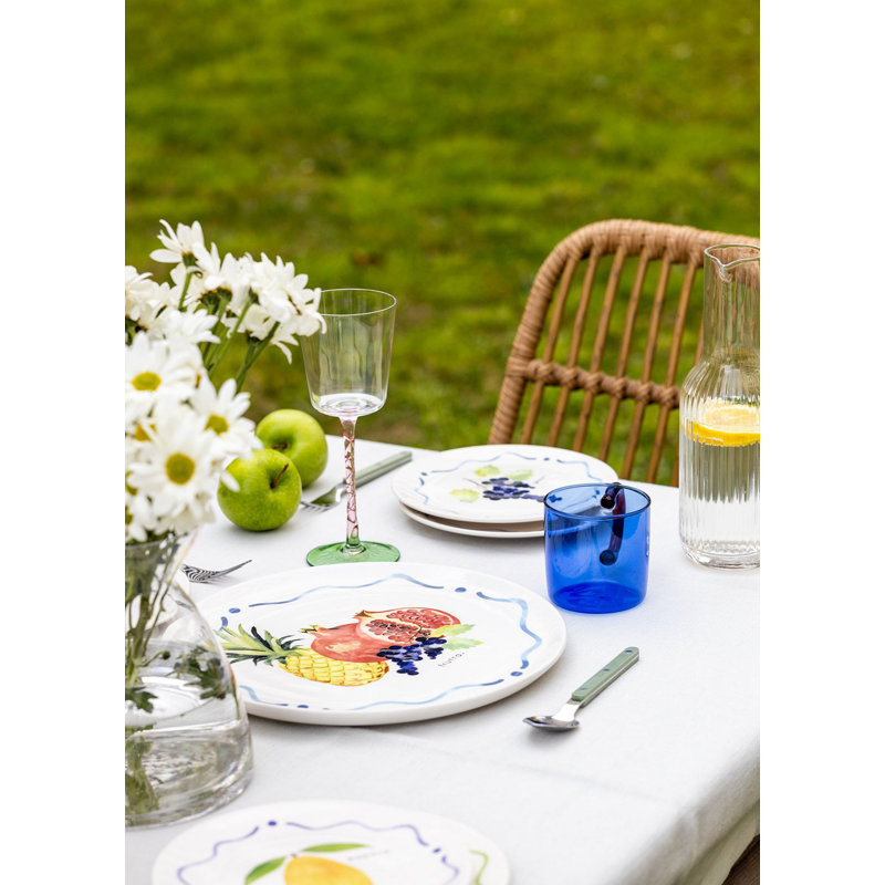 Elegant 12-Inch Ceramic Service Plate, 100% Ceramic, 11.8 x 11.8 x 0.8 Inches | Perfect for Serving Appetizers & Desserts | Dishwasher & Microwave Safe, Ideal for Modern Dining & Entertaining