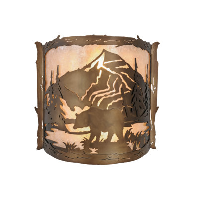 2 - Light Flush Mounted Sconce