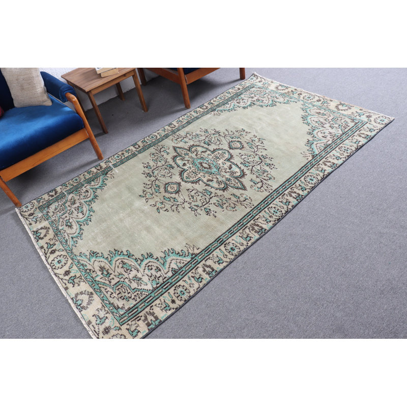 Tapis turc vintage rétro Anatolian pour la cuisine - Pièce de sol classique 10692
