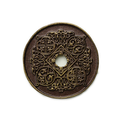Millennium large round escutcheon in Antique Brass