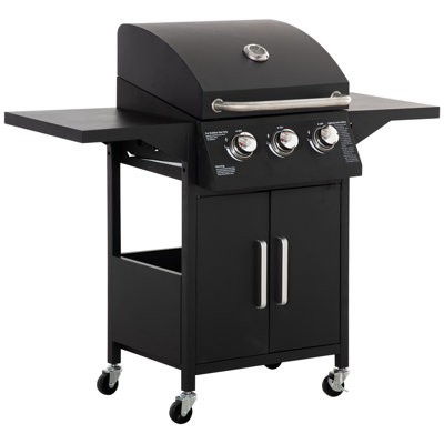 Lockmoor Dakota Fields Single Burner Free Standing Propane Gas 1 BTU Gas Grill