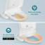 Electronic Smart Bidet Seat With Heated Seat, Side-panel With Warm Air Drying, Self-cleaning 