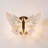 Modern Glam Butterfly Gold Wall Sconce - Acrylic Cut Design  Warm Led Glam Wall Light