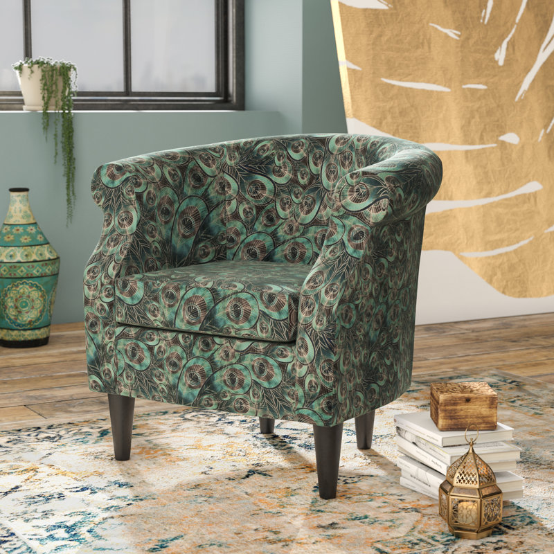 Alpaslan 77.47Cm Wide Polyester Barrel Chair