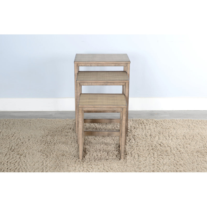 Ensemble de tables basses 3 pièces Charay, Galet de plage