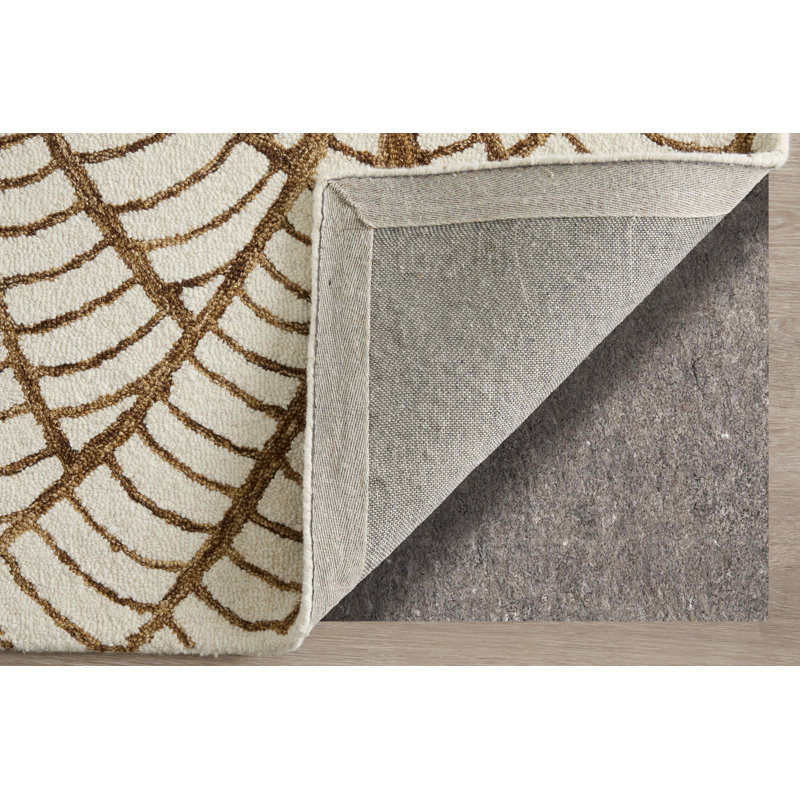 Wallace Modern Ikat White Area Rug, Rectangle 8' x 10'