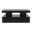 104CM Modern High Gloss Coffee Table With 2 Drawers, Smart App-Controlled RGB LED & Music Sync (EU Plug) - Black/White-1688977518