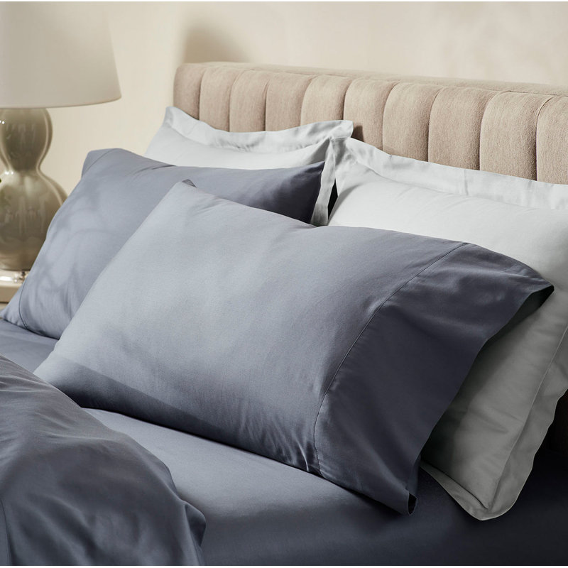 Signature Hemmed Sheet Set, Mineral, King Sheet Set with 2 Pillowcases