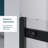 58.5-60"W X 72"H Frameless Single Sliding Shower Door, 1/4" (6Mm) Tempered Glass, Zinc Alloy Rail System, Stainless Steel Handle, Black-125368660