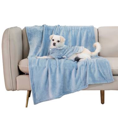 Catalonia Waterproof Blanket for Bed, Reversible Baby Pet Doggy Pee Proof Fleece Blanket, Large Couch Sofa Cover Furniture Boat