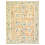 New Turkmen Afghan One-of-a-Kind Rectangle 9' X 11'8" Area Rug