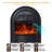 45" Electric Fireplace with Mantel,Farmhouse Fireplace TV Stand with 25" Fireplace Insert Heater