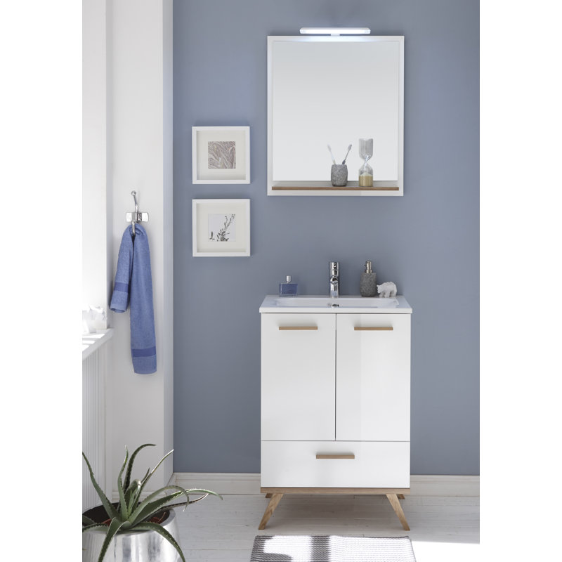 QuickSet 923 61cm Wide Wall-mounted Single Vanity Unit