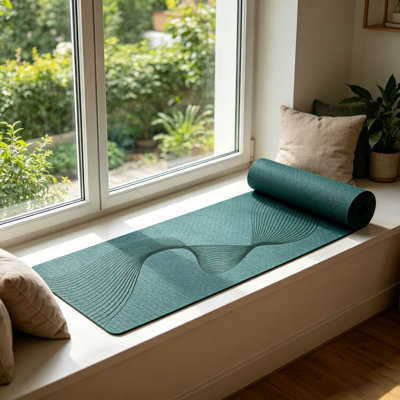 8mm TPE Exercise Yoga Mat, Tear Resistant with Carrying Strap for Home Fitness Pilates Stretching