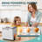 Simzlife Bread Maker, 2LB Dough & Bread Maker Machine with Auto Fruit and Nut Dispenser, Fit for 3 Loaf Sizes & 3 Crust Colors