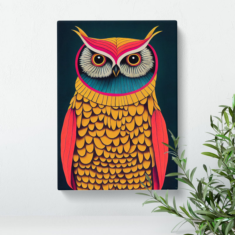 An Imaginative Owl - Wrapped Canvas, 50cm H x 35cm W x 3cm D