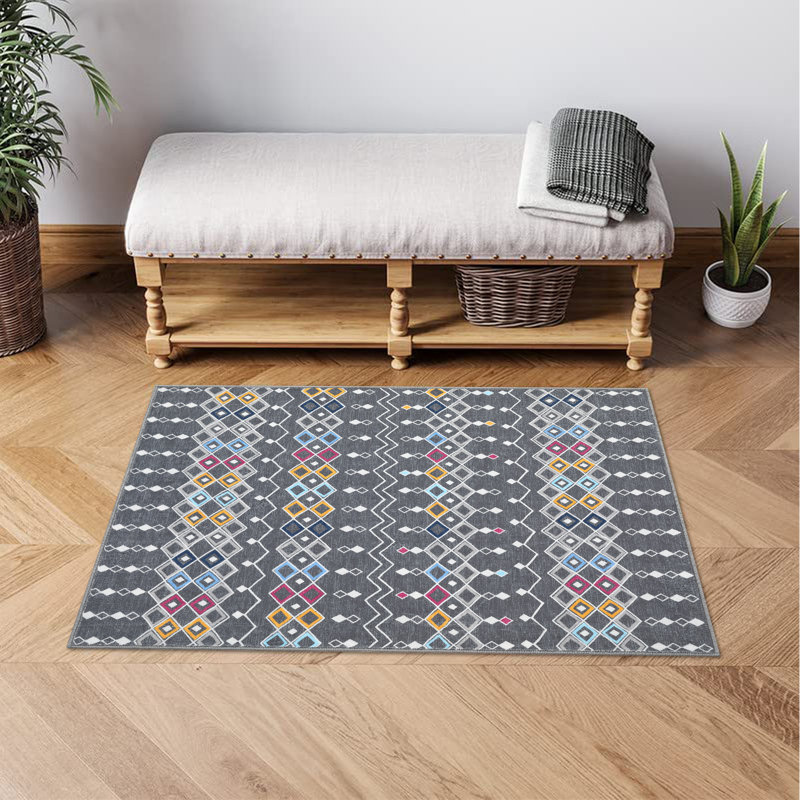 Kralovetz Washable Southwestern Indoor Rug, Rectangle 2' x 3'