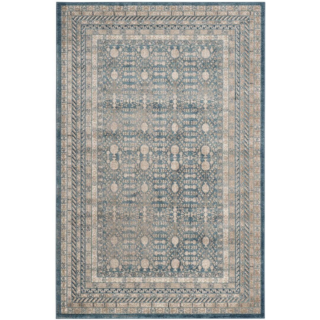 Teppich Asylum in Blau/Beige