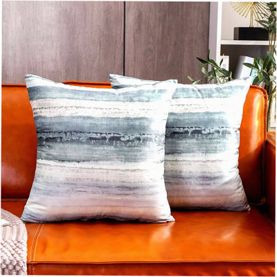 Abstract Watercolor Throw Pillow Covers - Soft Decorative Cushion Cover Set, Modern Double-Sided Pillowcases for Couch, Pack of 2